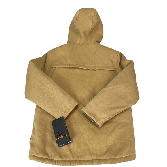 Hawke & Co Jacket Girl's 14/16 Camel Heat Insulated Hooded MSRP $130 - Picture 14 of 16